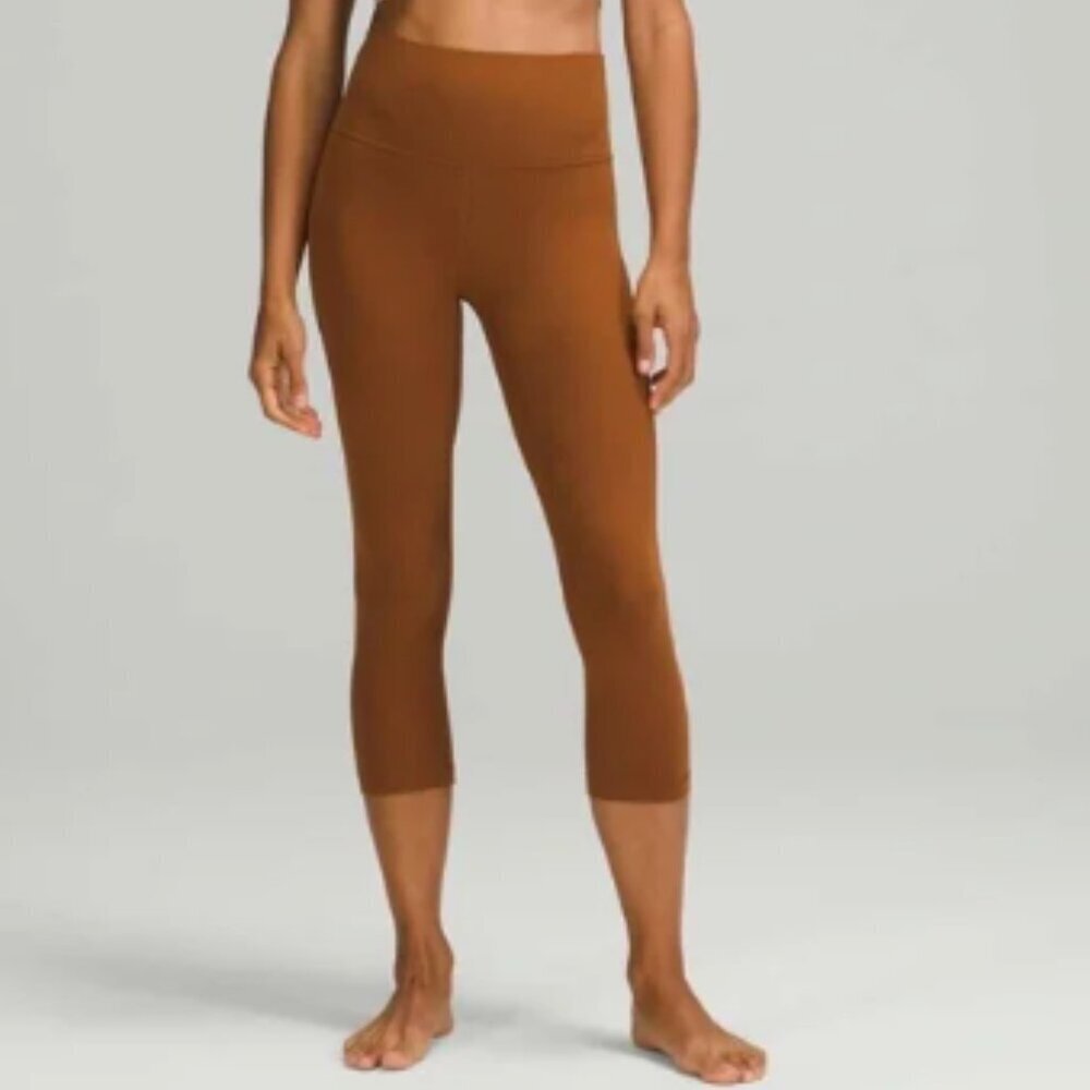 Lululemon Women's Size 14 Align High-Rise Crop 21" Copper Brown Tight Pant